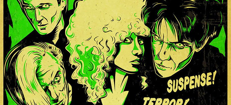 The Cramps poster art by Bill Wood.