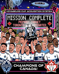 Vancouver Whitecaps FC art by Bill Wood.