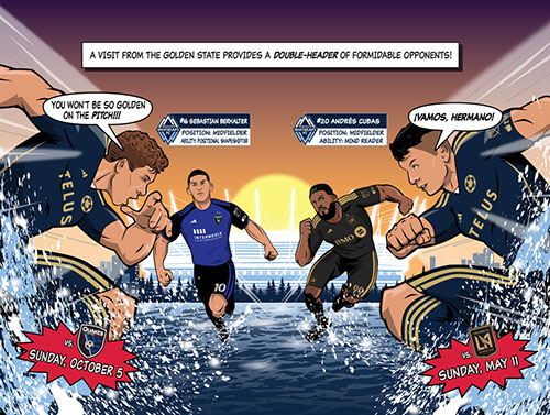 Seattle Sounders FC soccer poster art by Bill Wood.