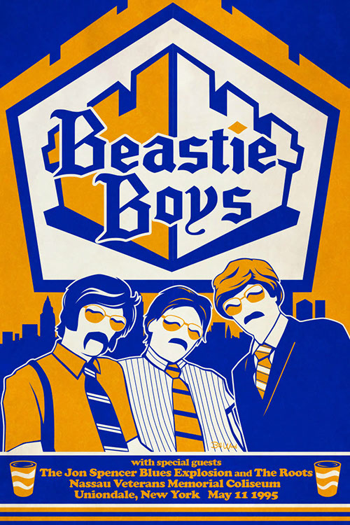 Beastie Boys poster by BIll Wood.