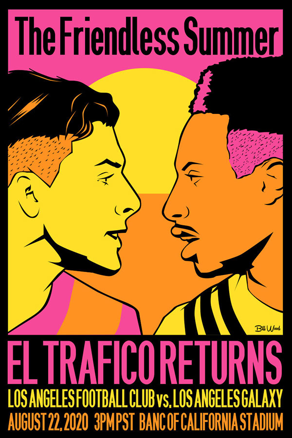 El Trafico soccer poster art by Bill Wood.