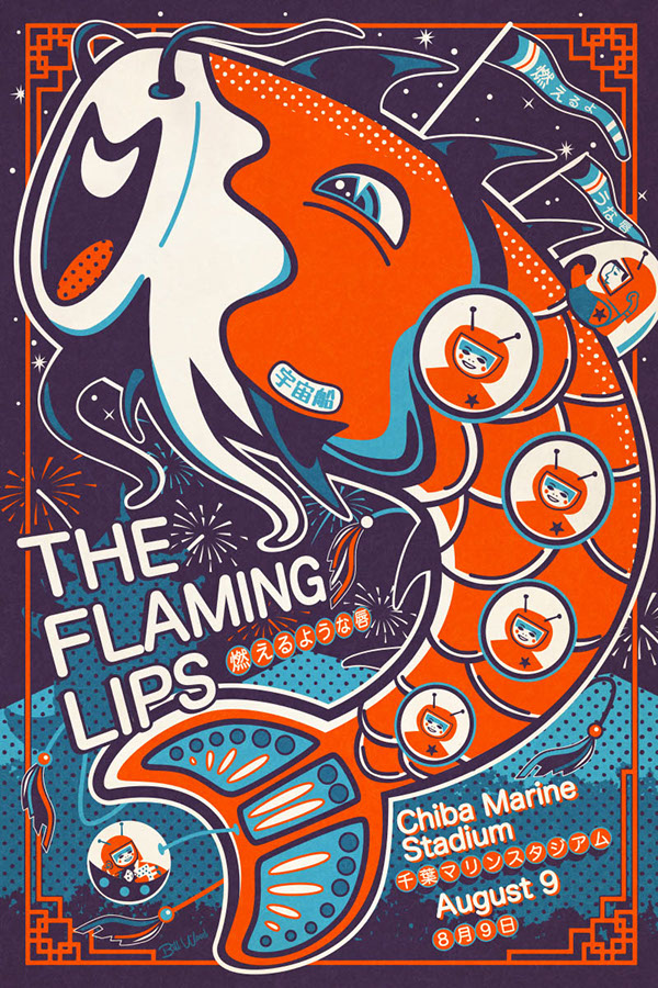 The Flaming Lips poster art by Bill Wood.