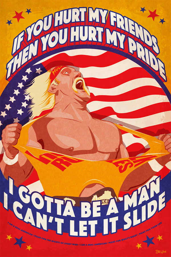 Hank Williams III poster art by Bill Wood.