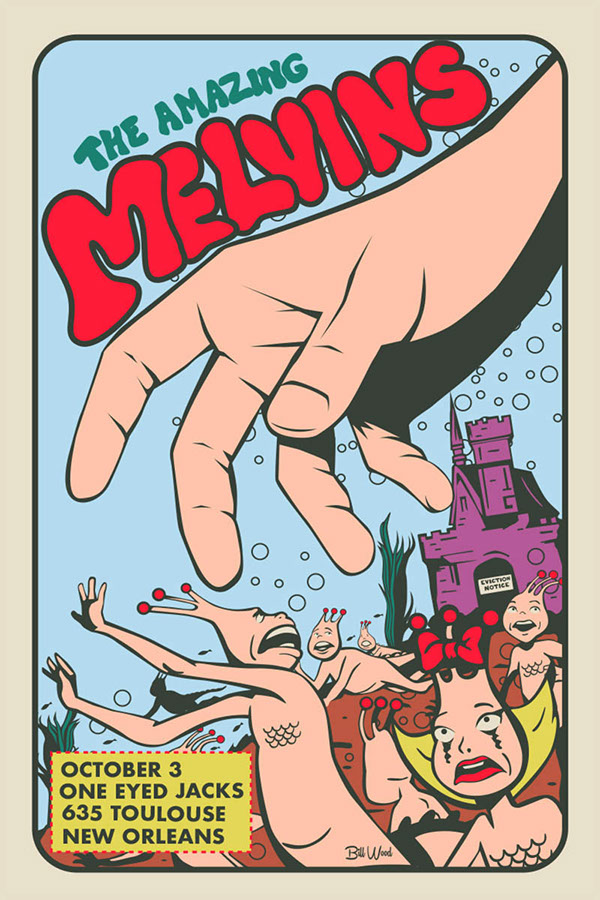 Melvins poster art by Bill Wood.
