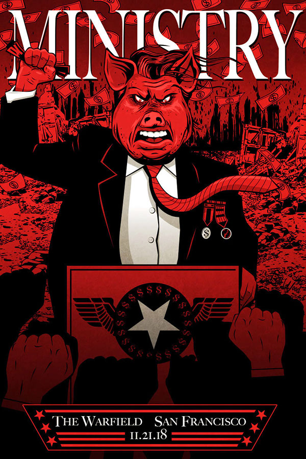 Ministry poster art by Bill Wood.