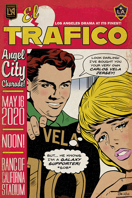 Major League Soccer poster art by Bill Wood.