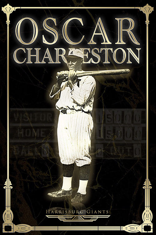 Negro Leagues baseball poster art by Bill Wood.