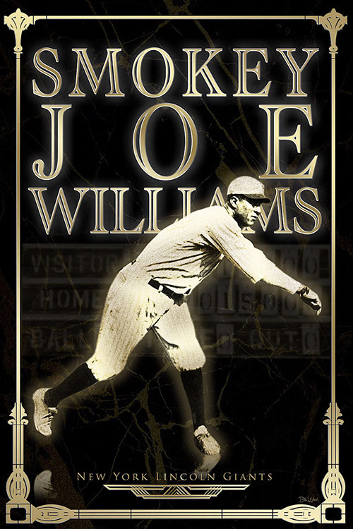 Negro Leagues baseball poster art by Bill Wood.