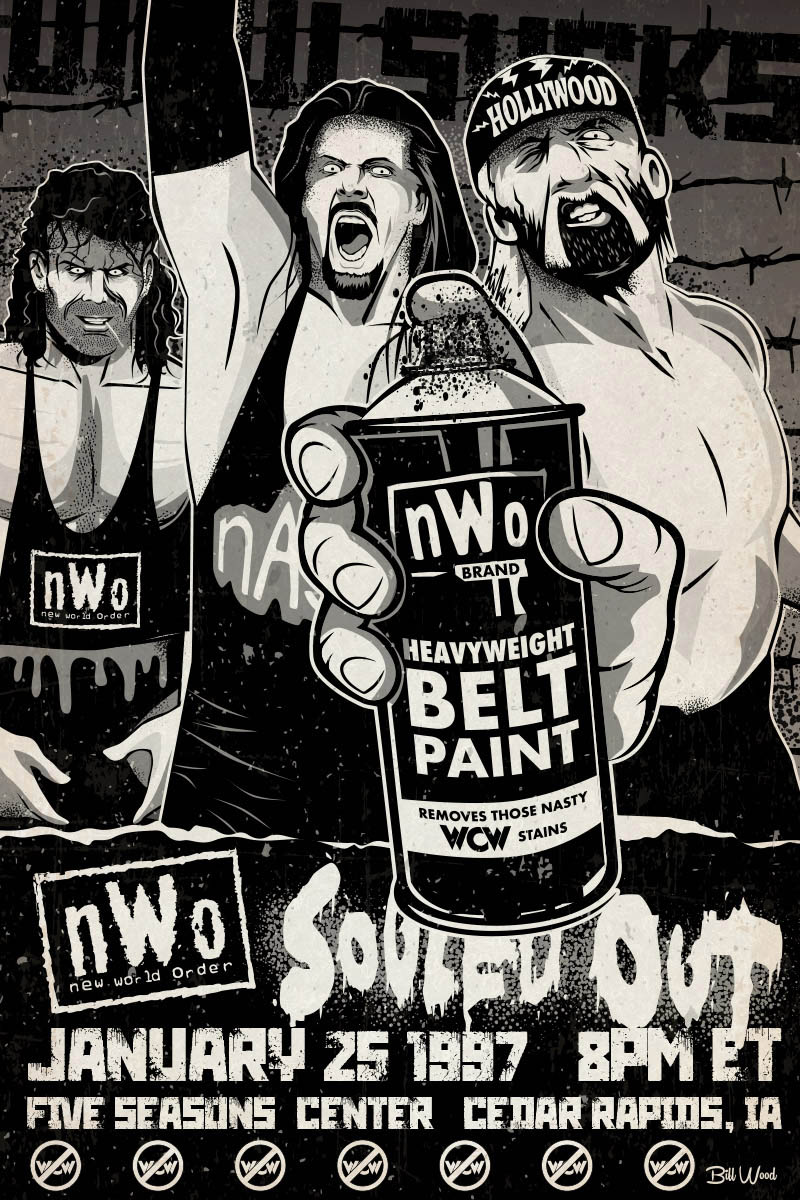 Hank Williams III poster art by Bill Wood.