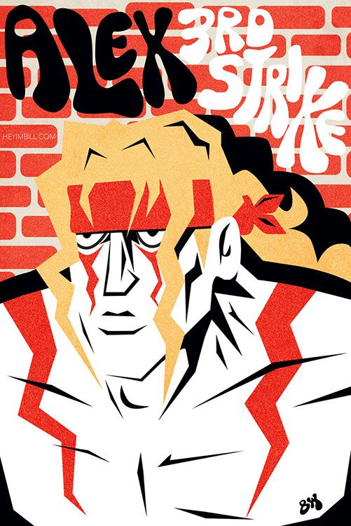 Street Fighter III: Third Strike poster art by Bill Wood.