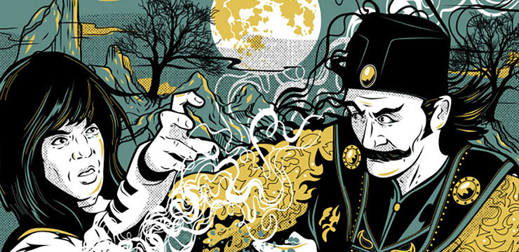 Drunken Master Kung Fu movie poster art by BIll Wood.