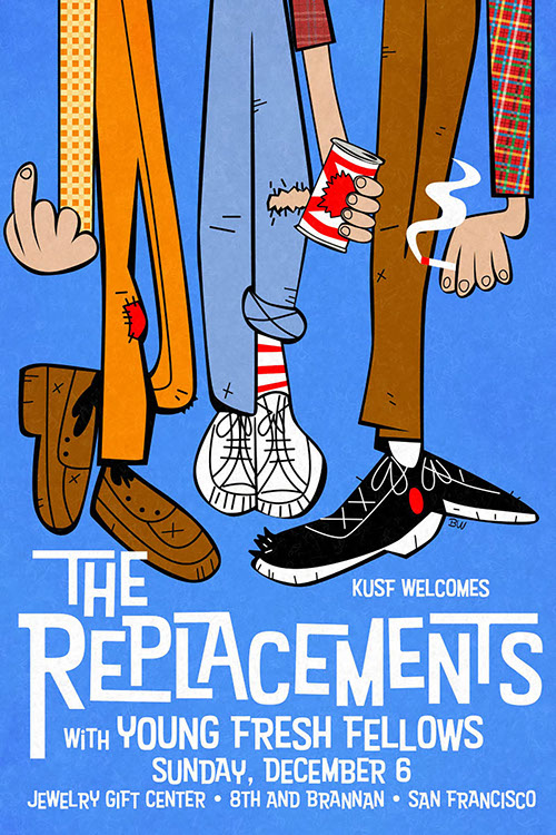 The Smiths poster art by Bill Wood.