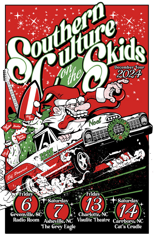 Hank Williams III poster art by Bill Wood.