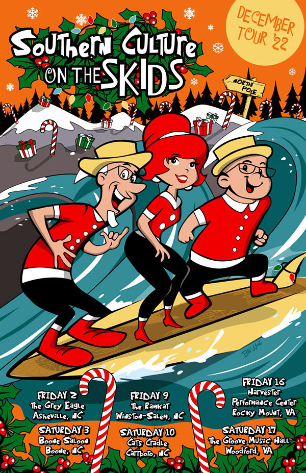 Hank Williams III poster art by Bill Wood.