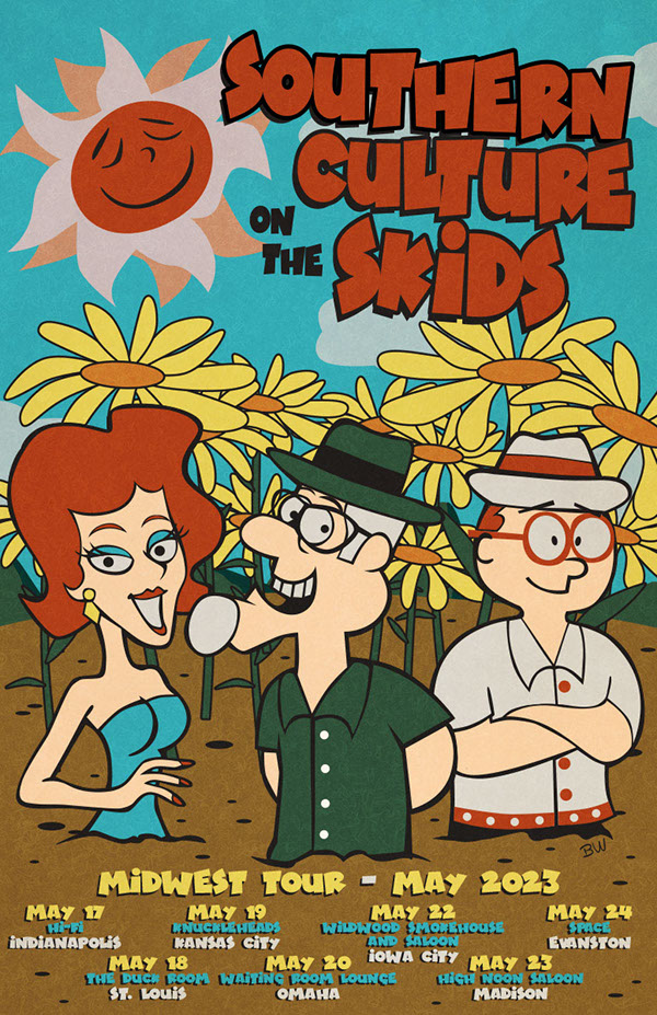 Hank Williams III poster art by Bill Wood.