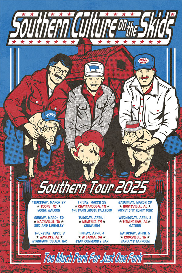 Hank Williams III poster art by Bill Wood.