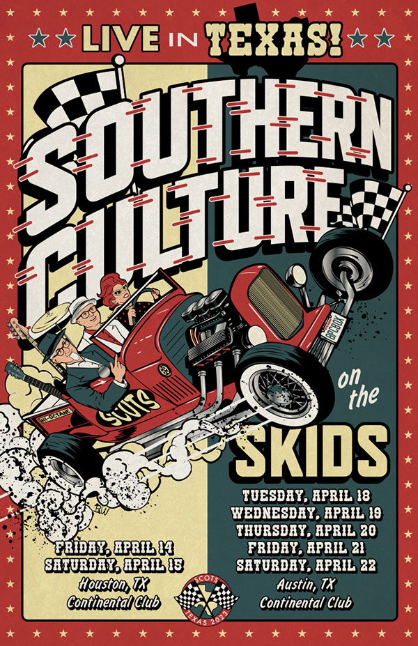 Hank Williams III poster art by Bill Wood.