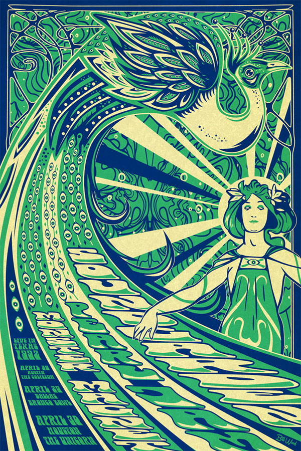 Soundgarden poster art by Bill Wood.
