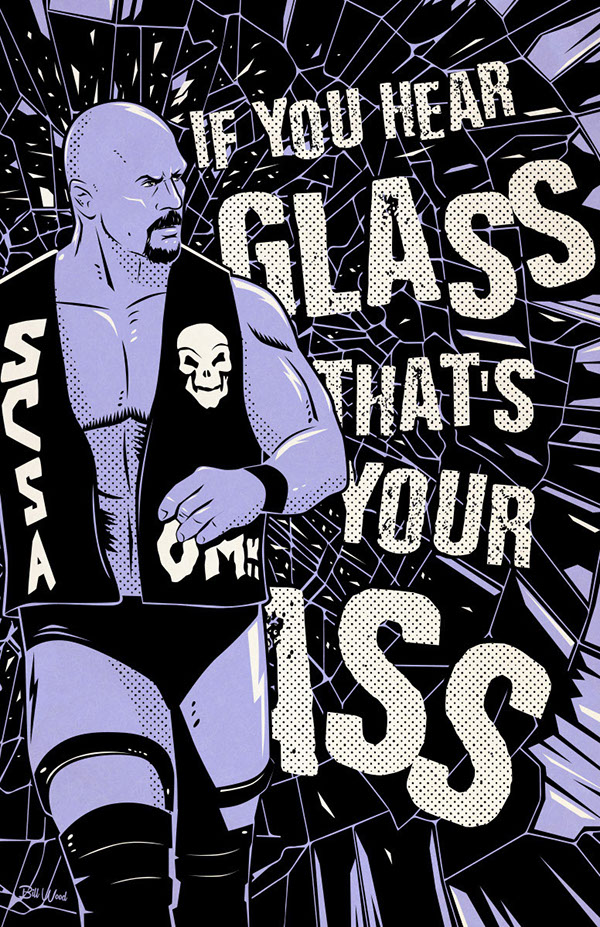 Hank Williams III poster art by Bill Wood.