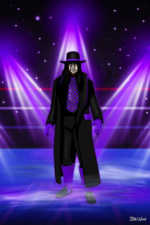 The Undertaker poster art by Bill Wood.