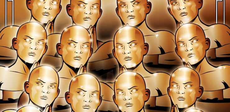 Drunken Master Kung Fu movie poster art by BIll Wood.