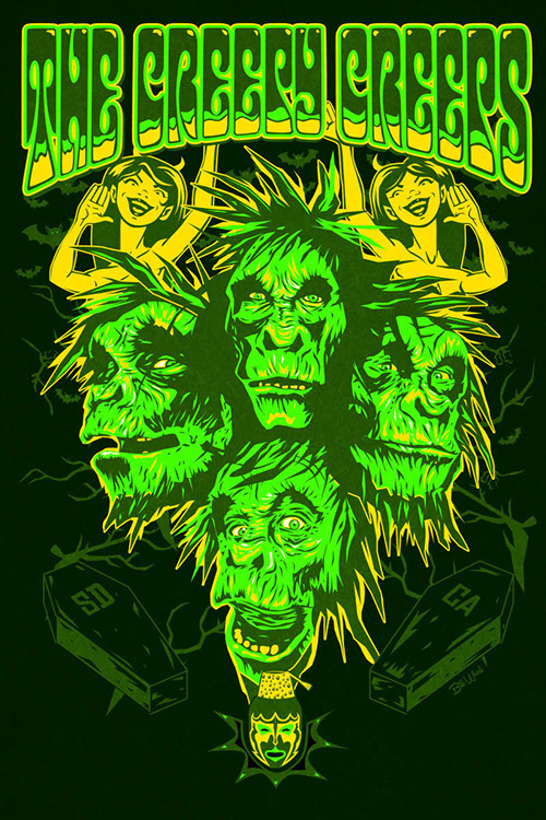 The Creepy Creeps poster art by Bill Wood.