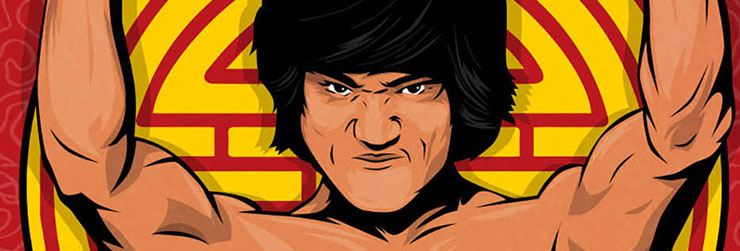 The Dragon's Snake Fist Kung Fu poster art by Bill Wood.