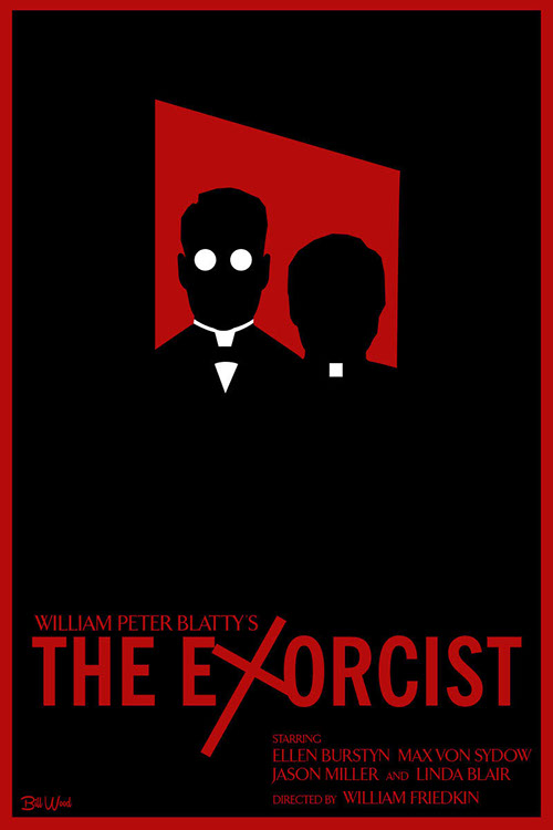The Exorcist poster art by Bill Wood.
