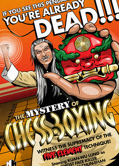 The Mystery Of Chess Boxing Kung Fu poster by Bill Wood.