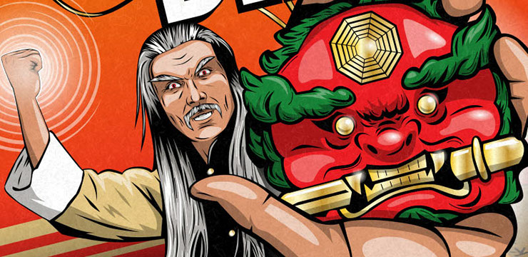 The Mystery Of Chess Boxing Kung Fu poster by Bill Wood.