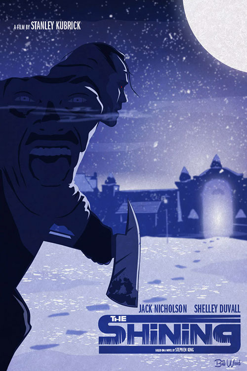 The Shining poster art by Bill Wood.