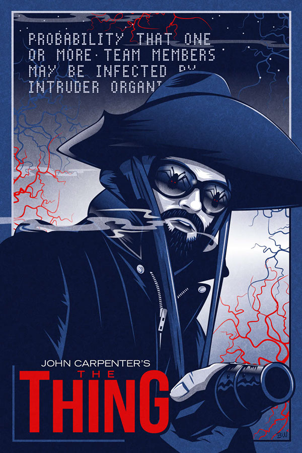 The Thing poster art by Bill Wood.