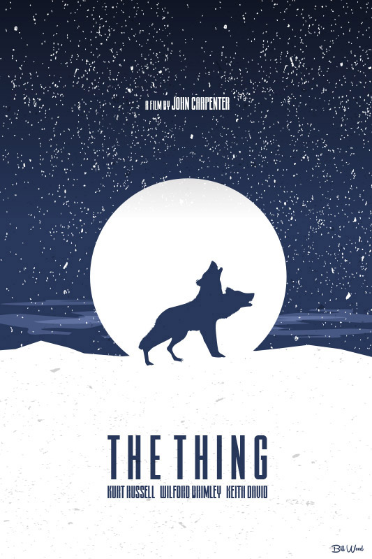 The Thing poster art by Bill Wood.