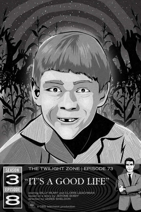 Twilight Zone poster art by Bill Wood.