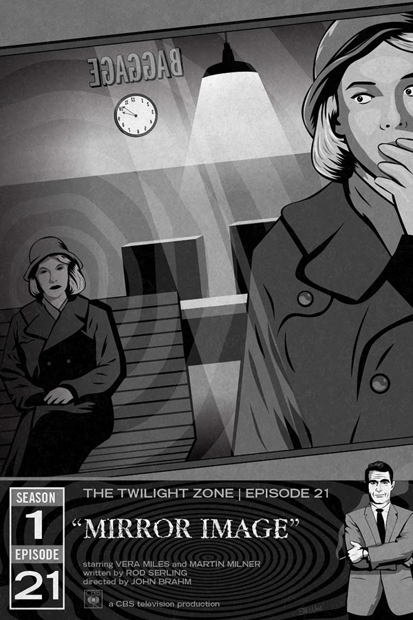 Twilight Zone poster art by Bill Wood.