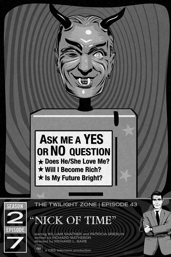 Twilight Zone poster art by Bill Wood.