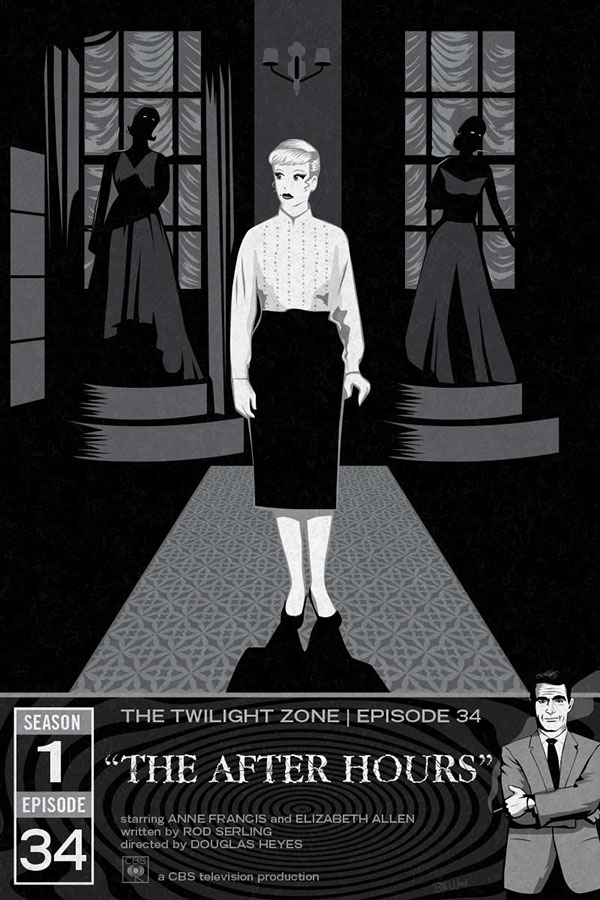Twilight Zone poster art by Bill Wood.