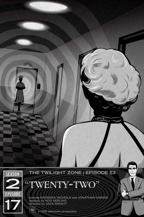 Twilight Zone poster art by Bill Wood.