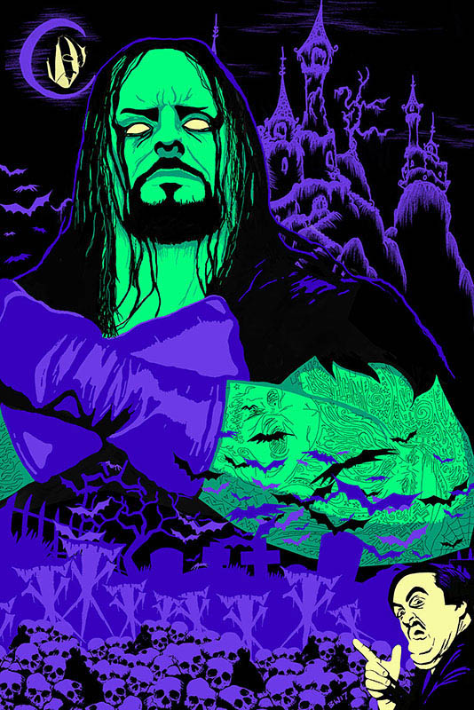 Hank Williams III poster art by Bill Wood.