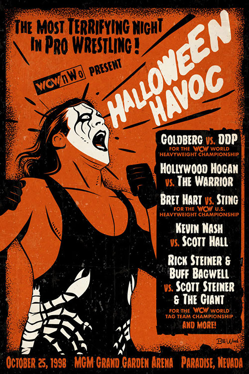 WCW poster art by Bill Wood.