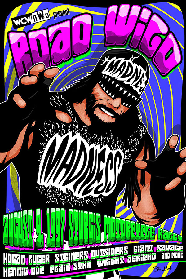 Hank Williams III poster art by Bill Wood.