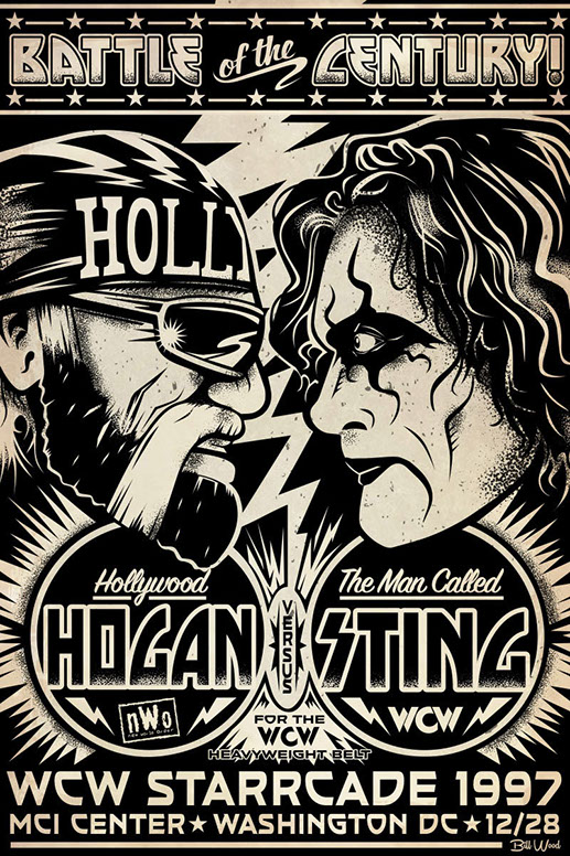 Hank Williams III poster art by Bill Wood.