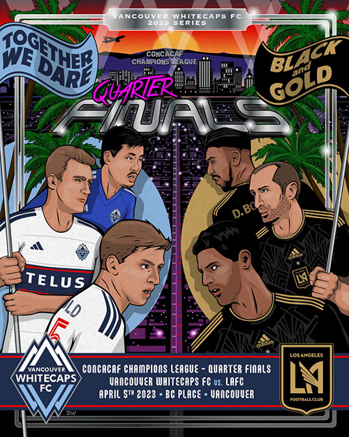 Seattle Sounders FC soccer poster art by Bill Wood.