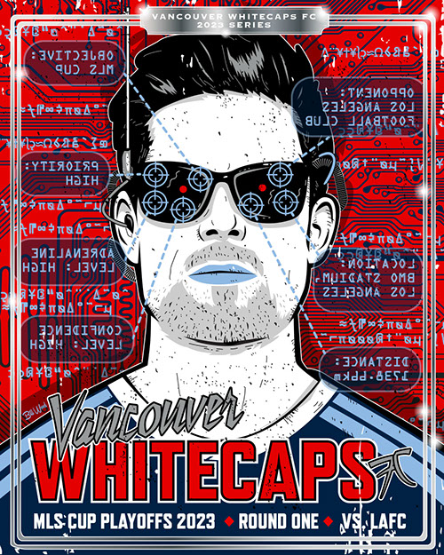 Seattle Sounders FC soccer poster art by Bill Wood.