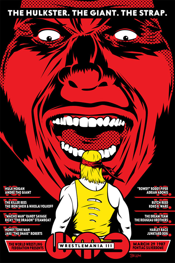 Hank Williams III poster art by Bill Wood.